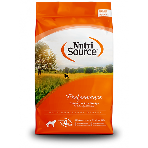 NutriSource Performance Chicken & Rice Recipe 40 lbs.