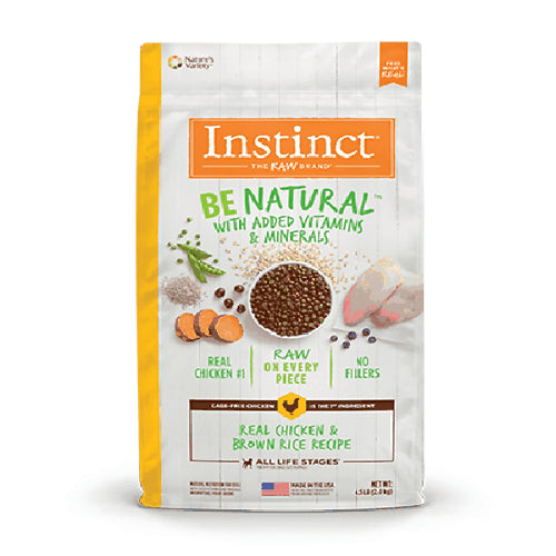 Instinct Be Natural Chicken & Brown Rice For Dogs