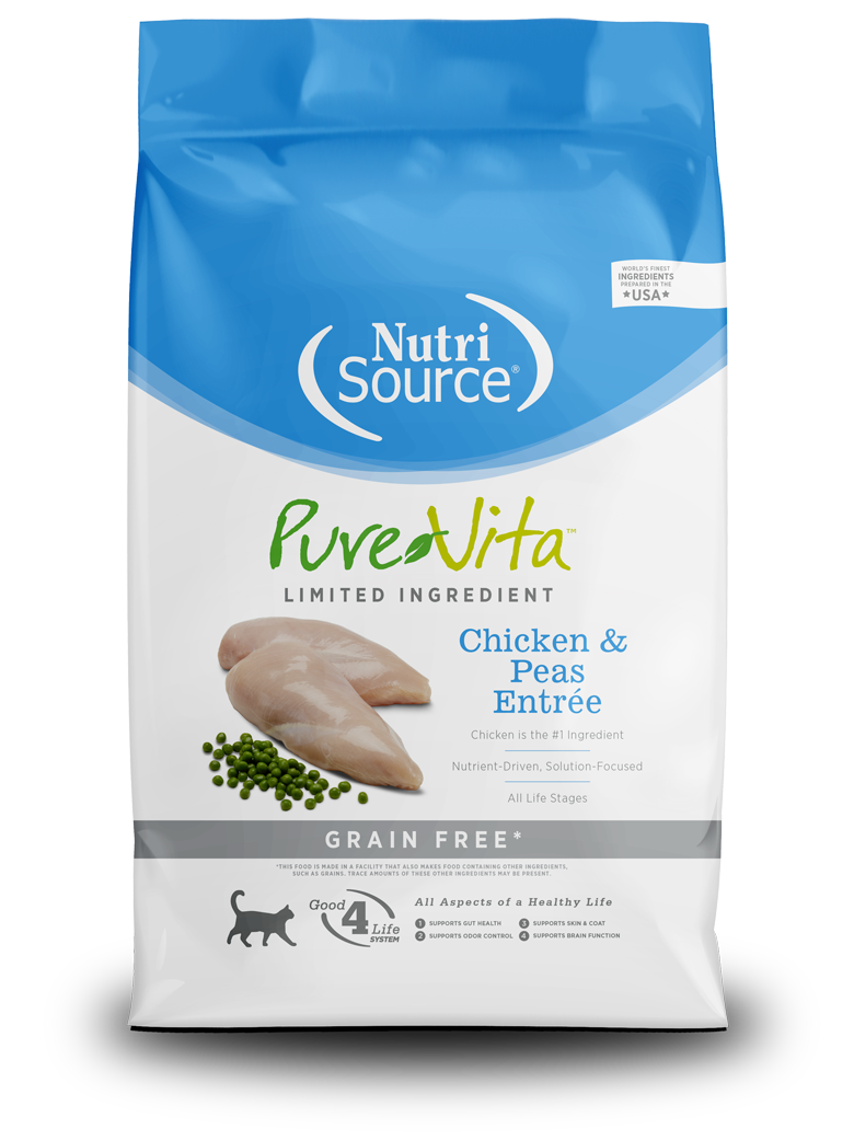 NutriSource Pure Vita Chicken & Peas Entrée - Grain Free