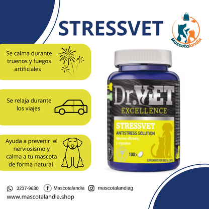 DR VET STRESSVET 100 TABLETAS