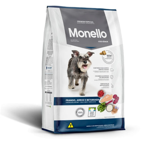 MONELLO PREMIUM SENIOR – POLLO, ARROZ Y REMOLACHA