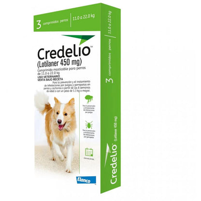 CREDELIO TABLETA MASTICABLE PARA PULGAS Y GARRAPTAS