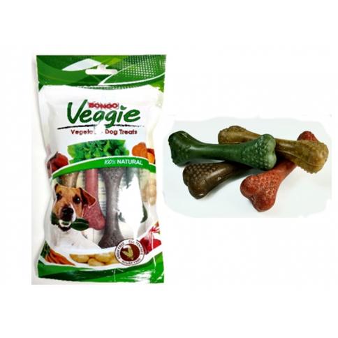 VEGGIE NUBBY BONE MD 4 PACK