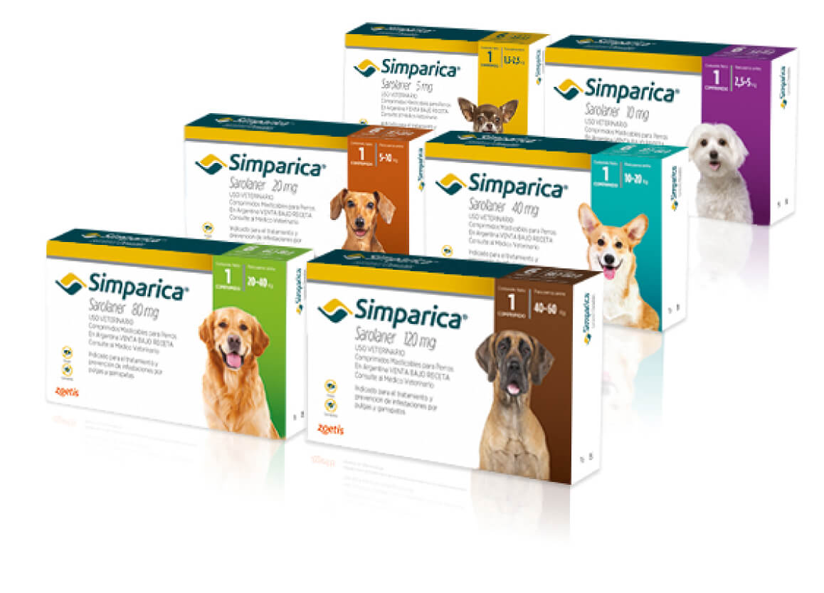 SIMPARICA TABLETA MASTICABLE PARA PULGAS Y GARRAPATAS