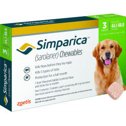 SIMPARICA CAJA DE 3 TABLETAS